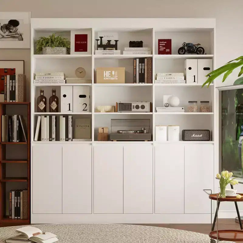 Famapy White Large - scale Bookcase: Rich Storage Space in a Minimalist Design