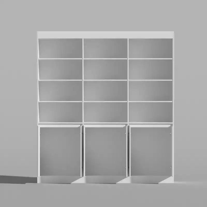 Libreria Grande Bianca - Spazio Generoso per i Libri in un Design Minimalista