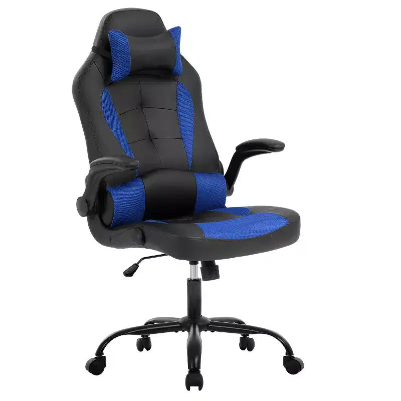 Sedia Gaming Sedia da Ufficio Sedia da Scrivania per Computer con Supporto Lombare e Poggiatesta Regolabile e Sedia Gamer in Pelle PU per Adulti