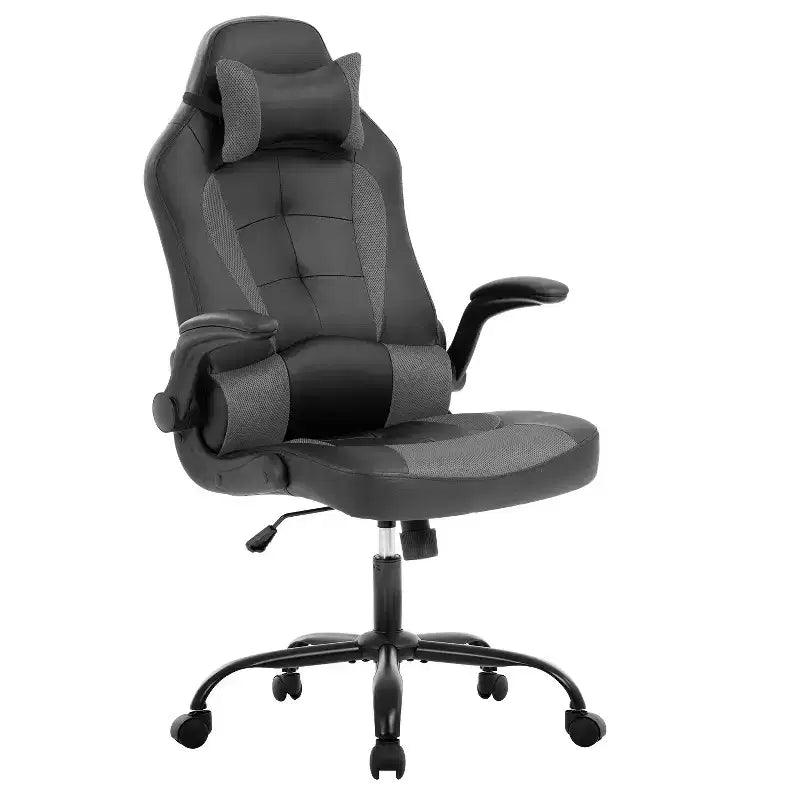 Sedia Gaming Sedia da Ufficio Sedia da Scrivania per Computer con Supporto Lombare e Poggiatesta Regolabile e Sedia Gamer in Pelle PU per Adulti