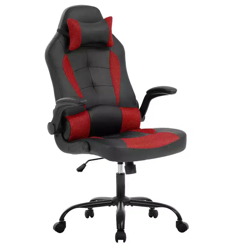 Sedia Gaming Sedia da Ufficio Sedia da Scrivania per Computer con Supporto Lombare e Poggiatesta Regolabile e Sedia Gamer in Pelle PU per Adulti