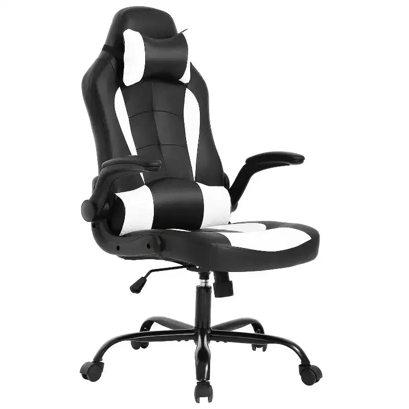Sedia Gaming Sedia da Ufficio Sedia da Scrivania per Computer con Supporto Lombare e Poggiatesta Regolabile e Sedia Gamer in Pelle PU per Adulti