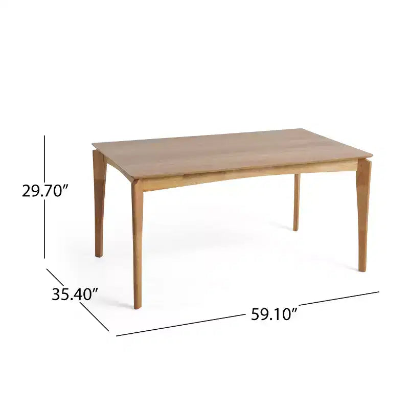 Set da pranzo Willow 5 pezzi in legno, metallo e imbottito