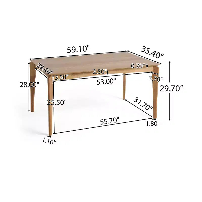 Set da pranzo Willow 5 pezzi in legno, metallo e imbottito