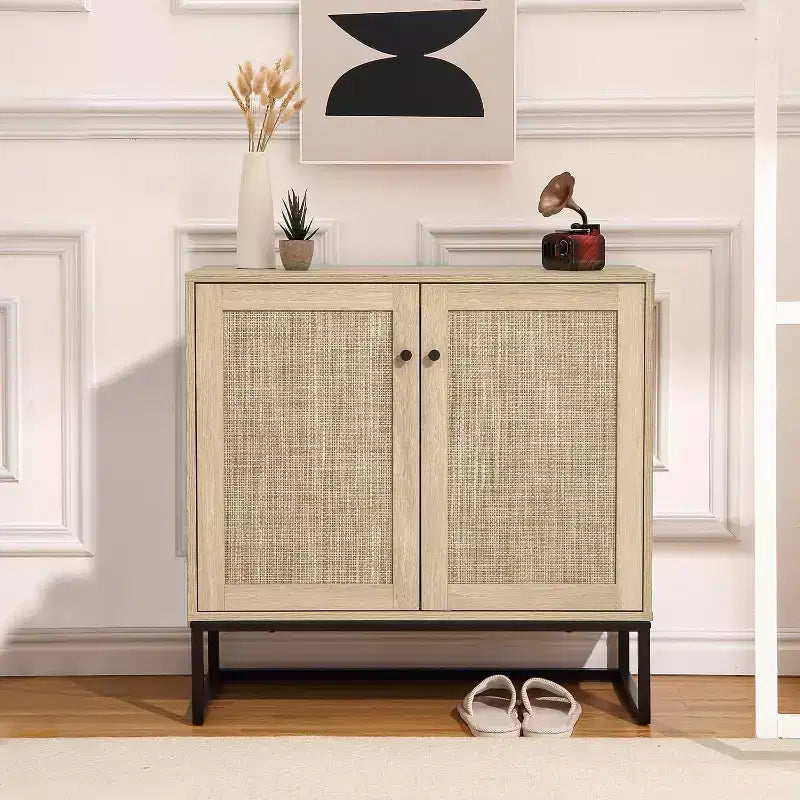 Mobile credenza con ante e cassetti, Tavolo d'accento per ingresso e Armadietto da cucina, Elegante organizzatore per soggiorno, corridoio