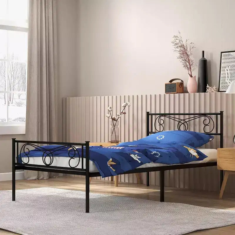 Letto a piattaforma in metallo - 12 contenitori Full Size