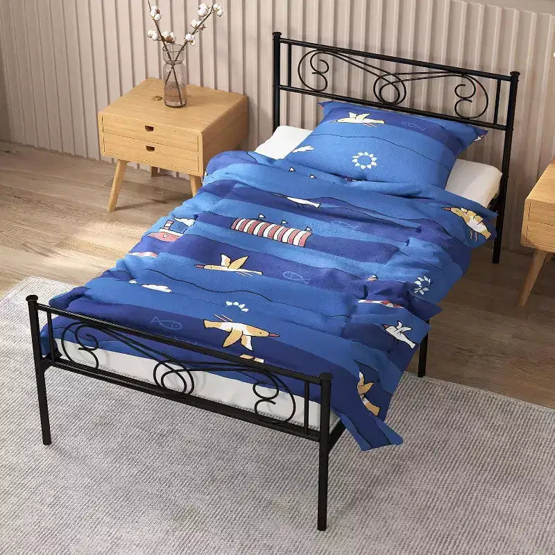 Letto a piattaforma in metallo - 12 contenitori Full Size