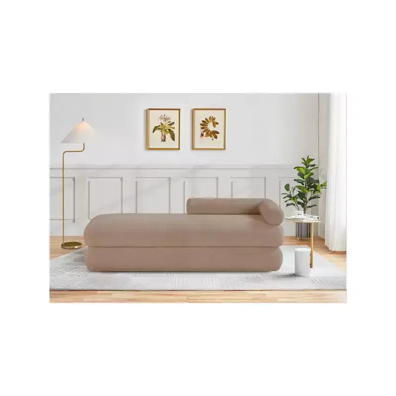 Panca in tessuto effetto orsetto Kennedy Faux Shearling