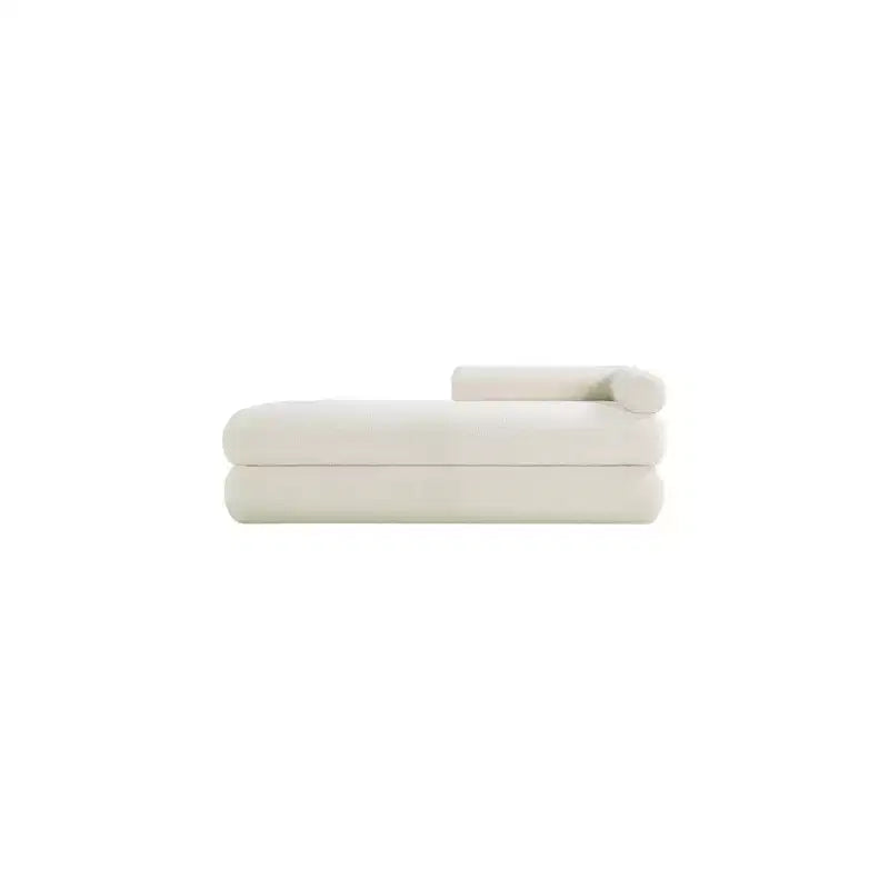 Panca in tessuto effetto orsetto Kennedy Faux Shearling