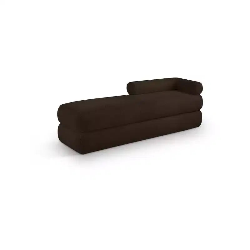 Panca in tessuto effetto orsetto Kennedy Faux Shearling