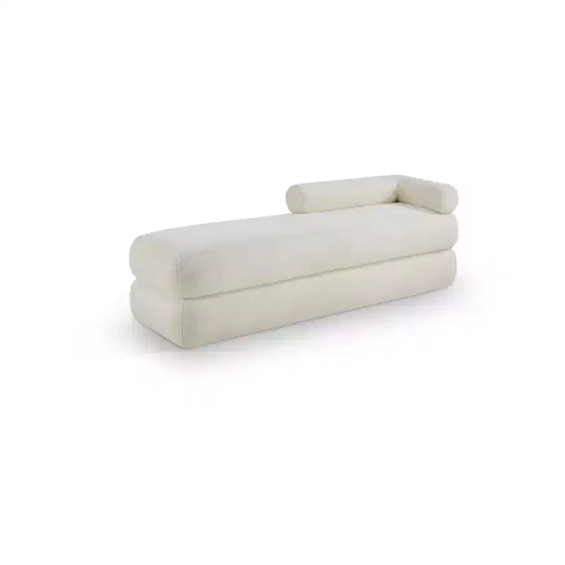 Panca in tessuto effetto orsetto Kennedy Faux Shearling