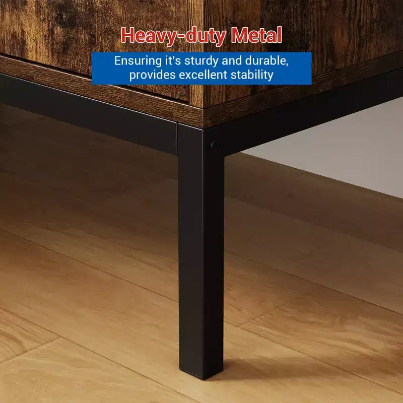31.5 Mobile Credenza Buffet, Mobile Contenitore in Rattan con Ripiani Regolabili, Mobile Dispensa da Cucina per Soggiorno Sala da Pranzo Ingresso