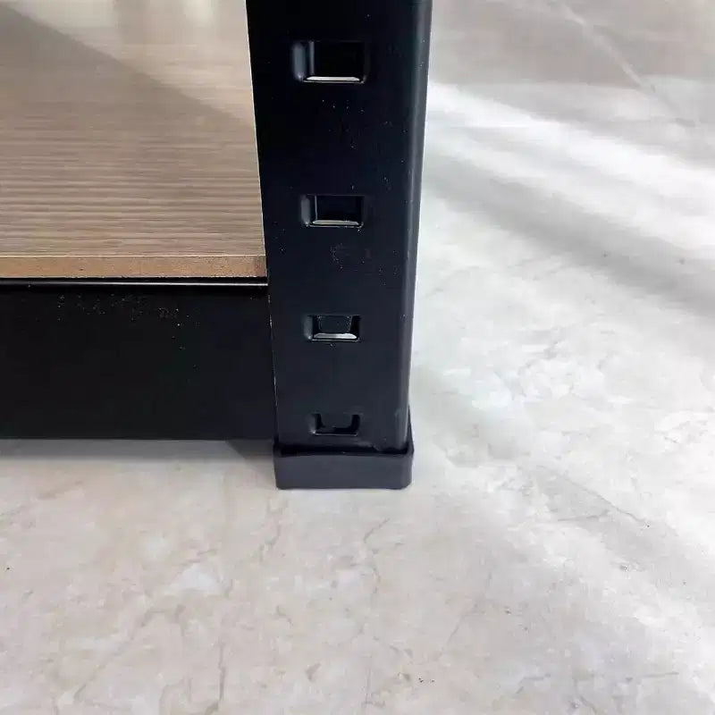 Scaffale metallico regolabile a 4 ripiani per garage, unità di stoccaggio con montaggio senza bulloni, ripiani in acciaio resistente per cucina, garage o officina