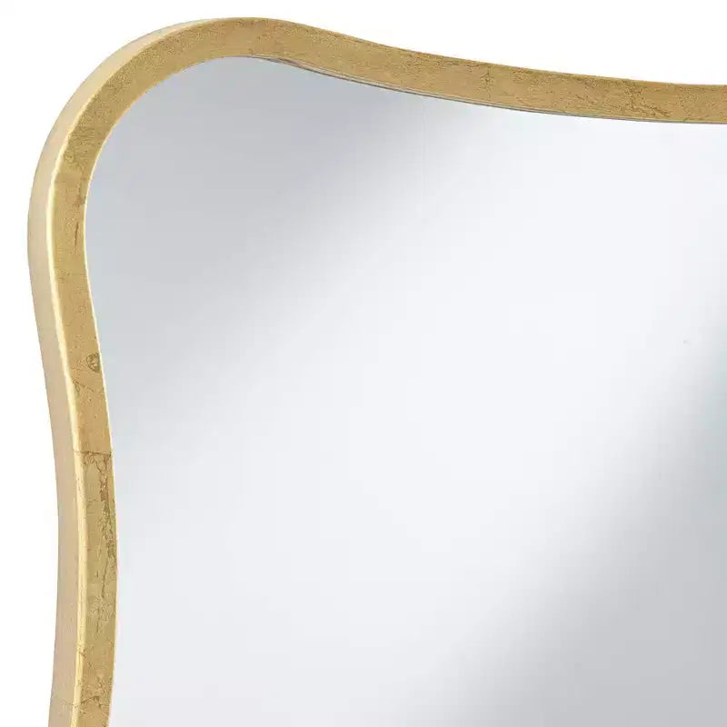 Specchio da parete ricurvo oro metallizzato 24 x 32