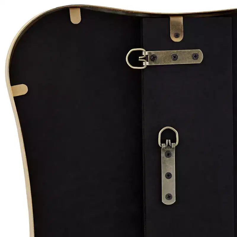 Specchio da parete ricurvo oro metallizzato 24 x 32