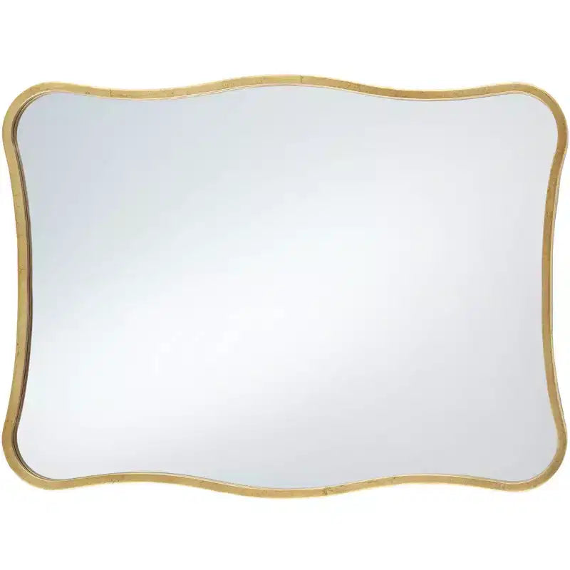 Specchio da parete ricurvo oro metallizzato 24 x 32
