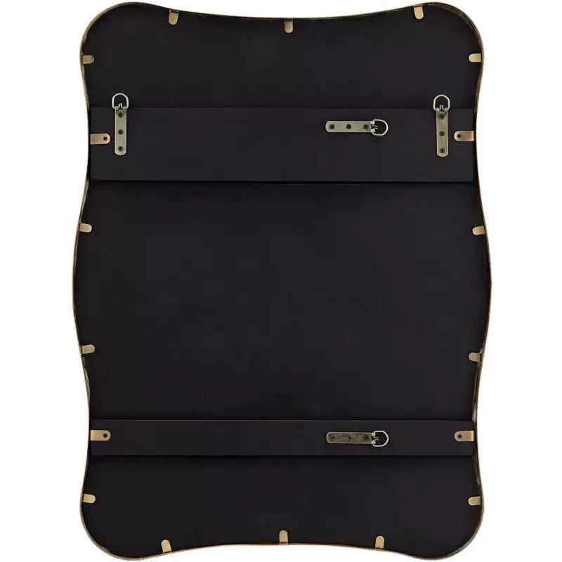 Specchio da parete ricurvo oro metallizzato 24 x 32