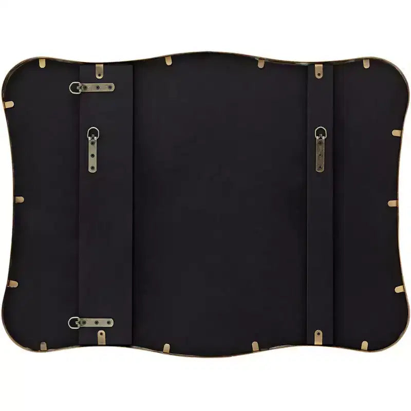 Specchio da parete ricurvo oro metallizzato 24 x 32
