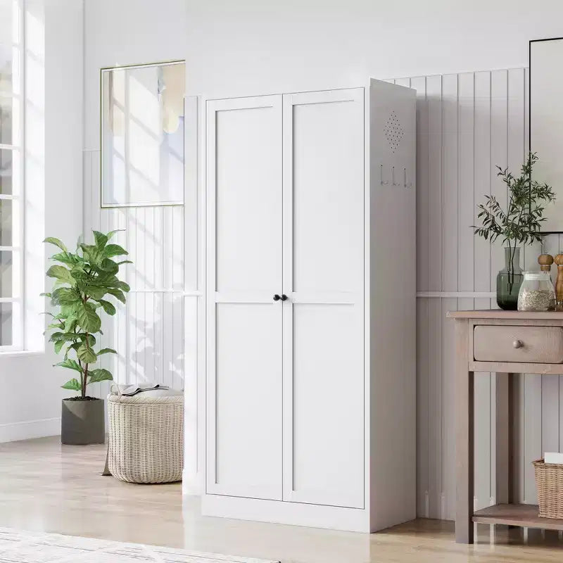 Armadio dispensa da cucina autoportante da 61", mobile contenitore regolabile con 4 ripiani, credenza in metallo resistente per sala da pranzo/soggiorno