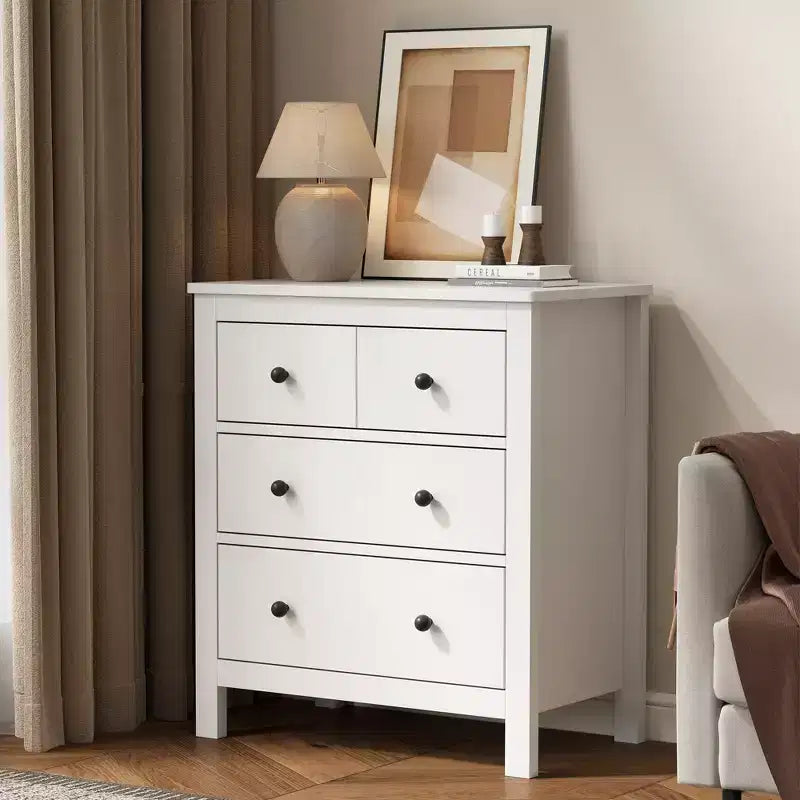 Comò moderno in legno a 3 cassetti per camera da letto