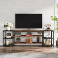 Lantine 78-Inch TV Stand for Up to 85-Inch TVs, Industrial Media Entertainment Center Console with Storage Shelves for Living Room