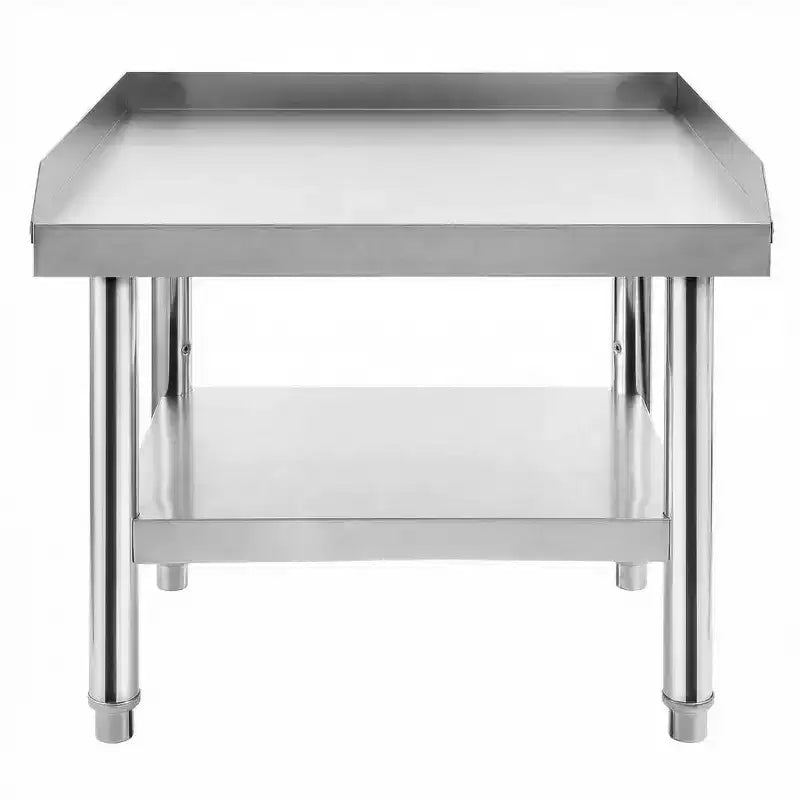 Tavolo da preparazione 24X28 per griglia, tavolo da lavoro in acciaio inossidabile resistente da 450 kg con ripiano inferiore da 100 kg, ideale per cucine commerciali, hotel e case
