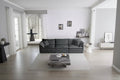 MAYEERTY Mid Century Modern 3 Seater Sofa with 2 Armrest Pillows 2 Toss Pillows for Living Room Gray